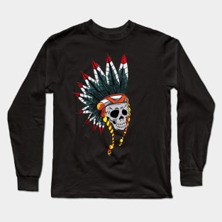 the skull is Apache Long Sleeve T-Shirt